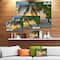Designart - Beach in Caribbean Island of Barbados - Modern Seascape Canvas Artwork